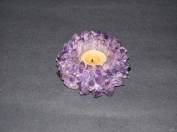 Amethyst Lotus Point Tea Light Holder