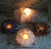 Quartz Cluster Tea Light Holder Image 3